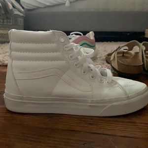 White high top vans size 7.5
